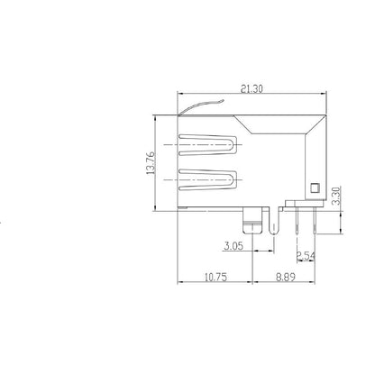 2562900000 - OMNIMATE 90° RJ45 Modular Jack for PCB Connection  (Pack of 120)