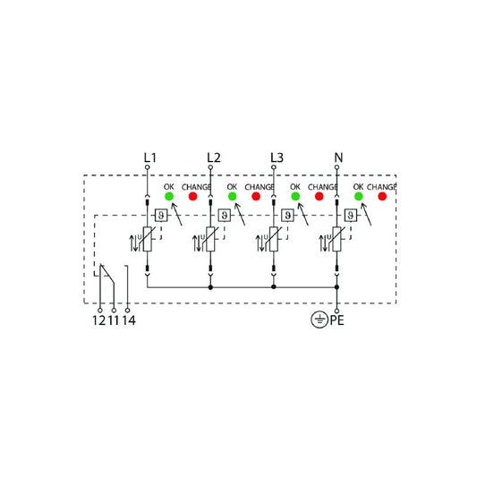 2736410000 - Low Voltage Surge Protector for TN-C-S & TN-S Systems