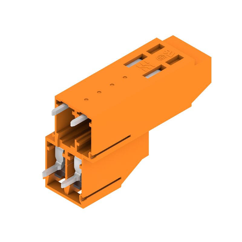 1934310000 - Orange PCB Terminals, 5mm Pitch, 4 Poles, 3.2mm Pins  (Pack of 50)