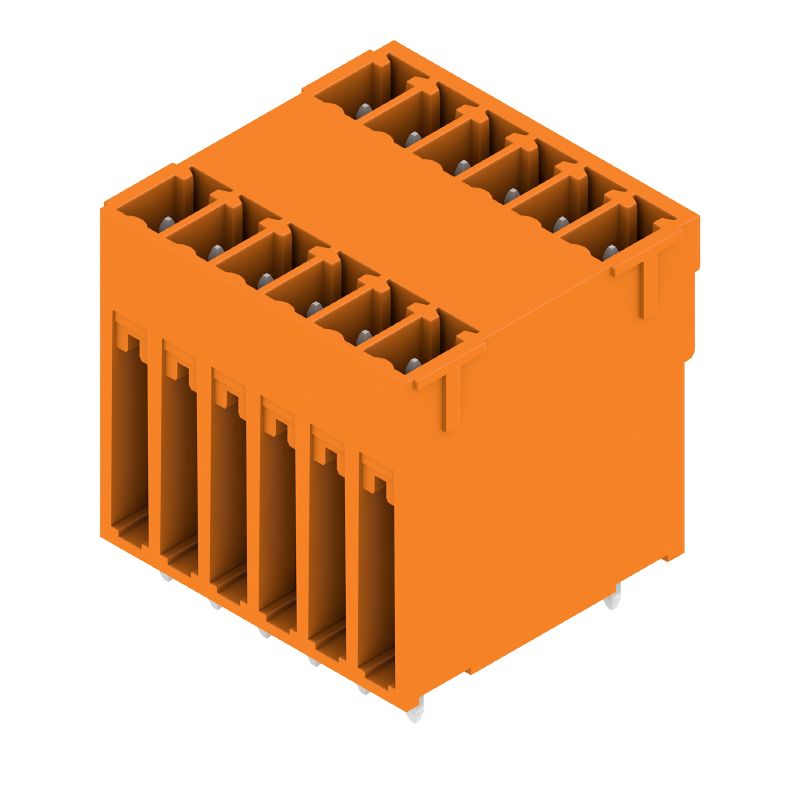 1029970000 - 3.81mm Orange 12-Pole PCB Plug Connector with 180-Degree Elbow  (Pack of 48)