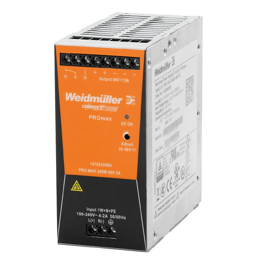 1478130000 - 240W Switch-Mode Power Supply, 125mm Deep, RoHS Compliant