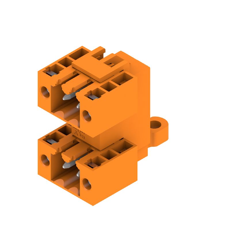 1633810000 - 3.50mm 4-Pole PCB Connector with 90° Flange Design  (Pack of 50)