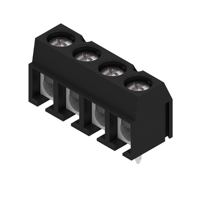 7940008066 - 5.00mm Black Tin PCB Terminal, 90° Angle, 100 Pack  (Pack of 100)