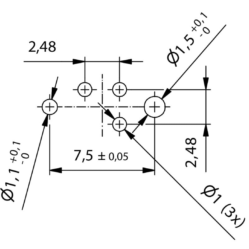 2423850000 - RoHS Certified M8 3-Pole Plug Connector for Reliable Connections  (Pack of 25)