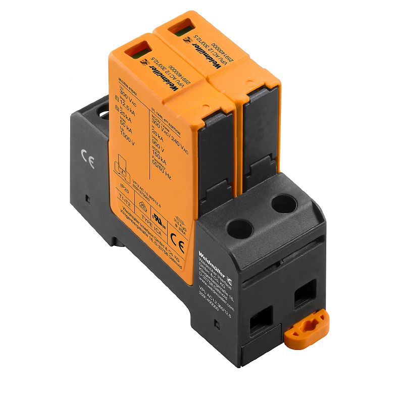 2591400000 - Low-Voltage Surge Arrester for TS 35 Rail, -40°C to +85°C