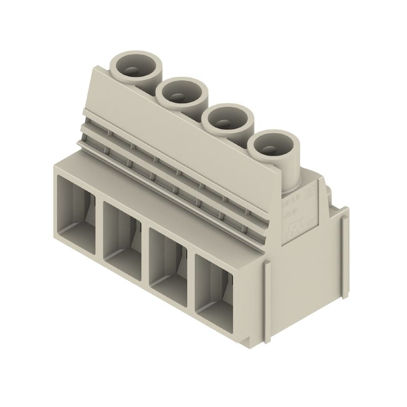 2013950000 - 10.16mm PCB Terminal, 4 Poles, 90° Orientation, Pebble Grey  (Pack of 20)