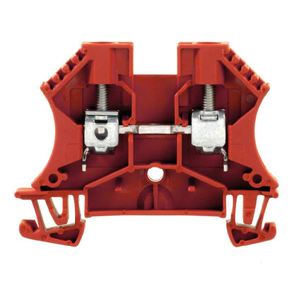 1020240000 - Red WDU 6 RT 6mm² Terminal Block, 41A, 800V  (Pack of 100)