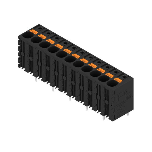 2491710000 - 11-Pole Black Terminal Block with 5mm Solder Pin  (Pack of 20)