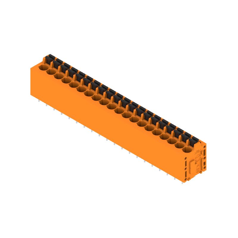 1330380000 - 5.00mm PCB Terminal, 20 Poles, 180° Design, Orange  (Pack of 15)