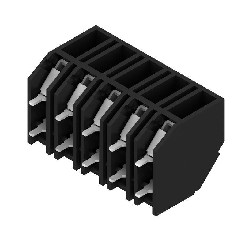 1884760000 - 5-Pole 5.08mm PCB Terminal, 135° Angled Black Connection  (Pack of 22)