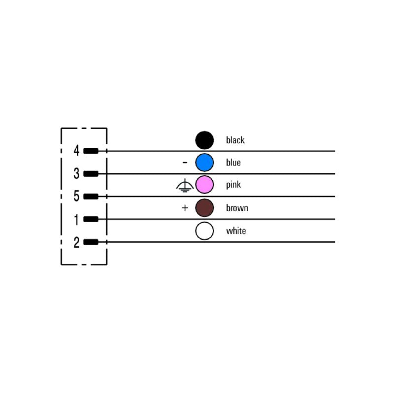 2455240500 - 5m PUR Sensor/Actuator Cable, 5-Pole, Halogen-Free