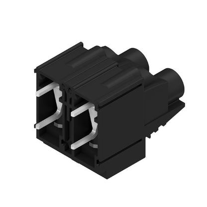 2014360000 - 90° PCB Terminal, 2-Pole, 5mm Solder Pin, Black  (Pack of 20)