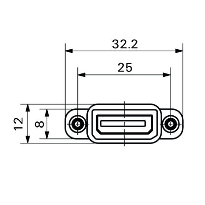 2003390000 - HDMI Coupling, Type Signal Insert, -15°C to 50°C
