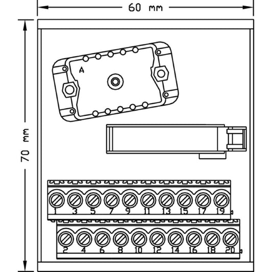 1126630000 - RS ELCO 20-Pole Plug-in Connector, RoHS Certified, -25 to 50 °C
