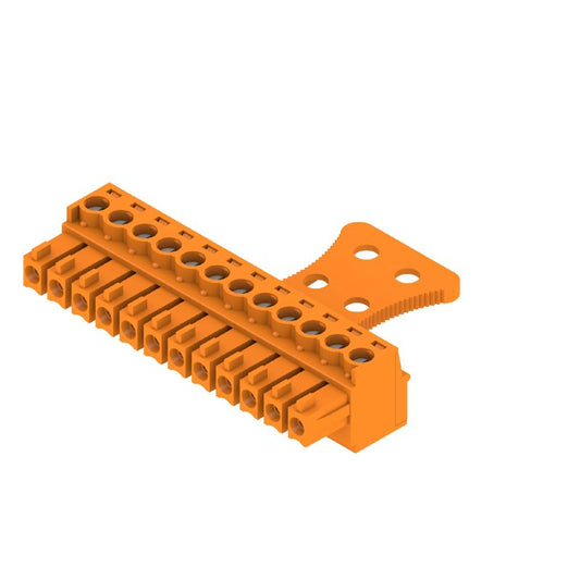 1236370000 - 3.81mm 12-Pole PCB Connector, 180° Angle, RoHS Compliant  (Pack of 50)
