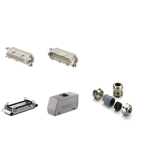 1802480000 - Heavy-Duty Connector Kit with 24 Poles and IP65 Protection