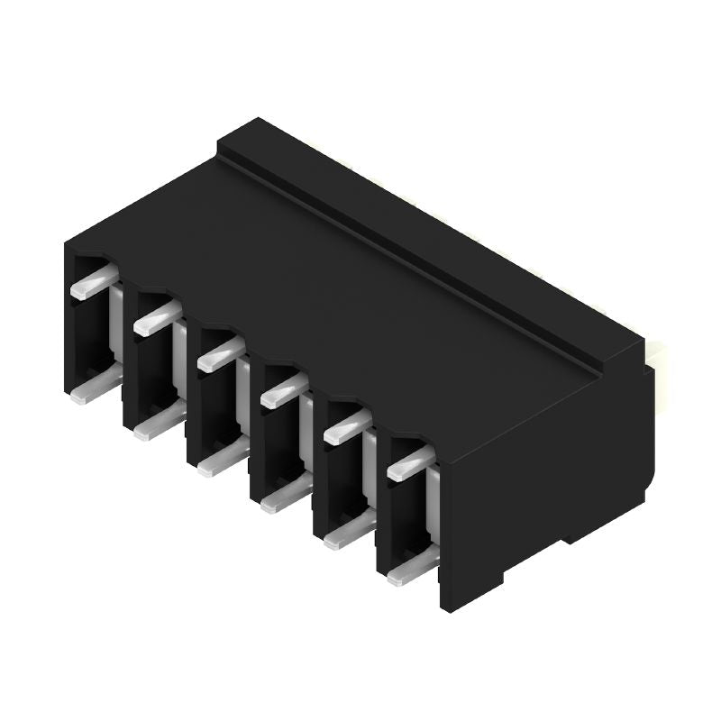 1875360000 - 3.81mm PCB Terminals, 6 Poles, Black, 180° Angle  (Pack of 175)