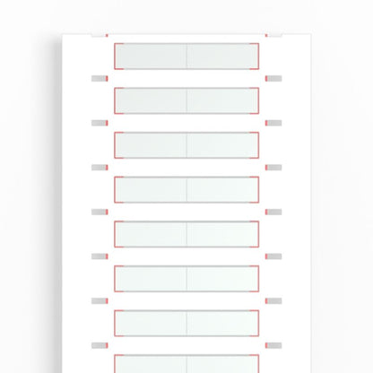 2437550000 - White Polyolefine Cable Marker for 1.6-4.8 mm Conductors  (Pack of 2000)