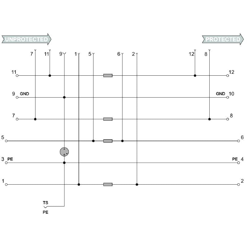 8924270000 - Dual Cable Base Element for Floating Ground Connections