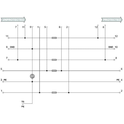 8924270000 - Dual Cable Base Element for Floating Ground Connections
