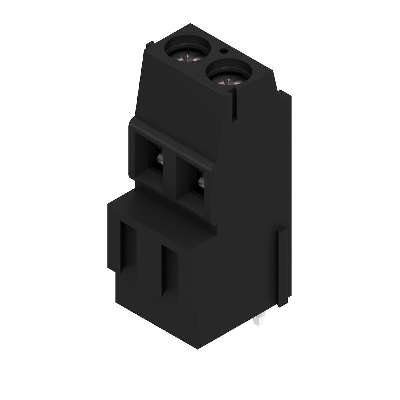 1766320000 - 5.08mm Two-Pole PCB Terminal, 90° Design, Black Finish  (Pack of 100)