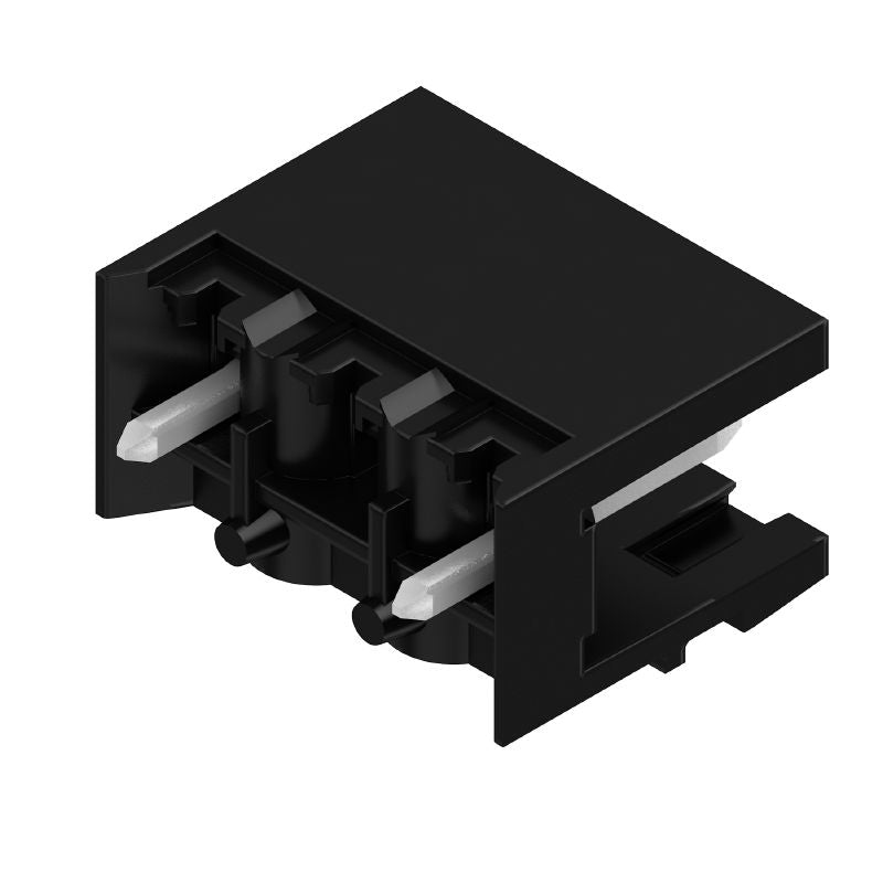 2738740000 - 5.08mm 3-Pole Black PCB Connector, 180° Angle  (Pack of 100)