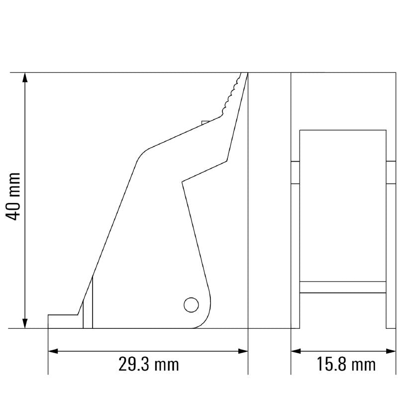 7760056352 - RoHS Compliant Flammability V-2 Plastic Retaining Clip  (Pack of 10)