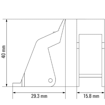 7760056352 - RoHS Compliant Flammability V-2 Plastic Retaining Clip  (Pack of 10)