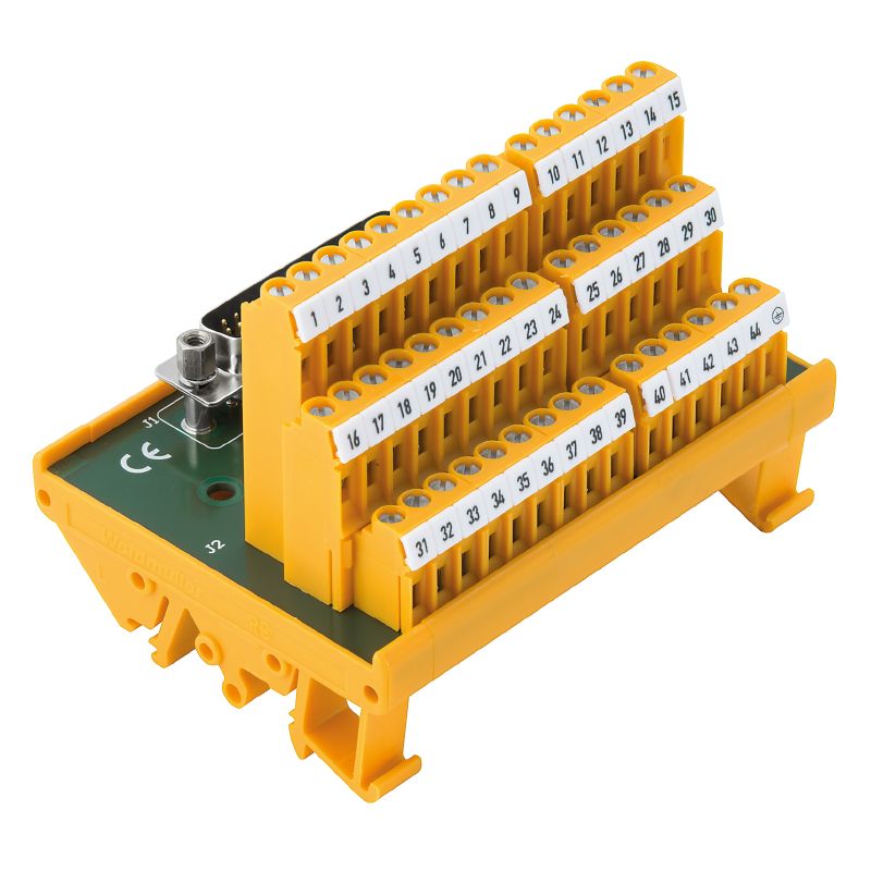 1428110000 - 44-Pole SUB-D High-Density Connector with Screw Connections