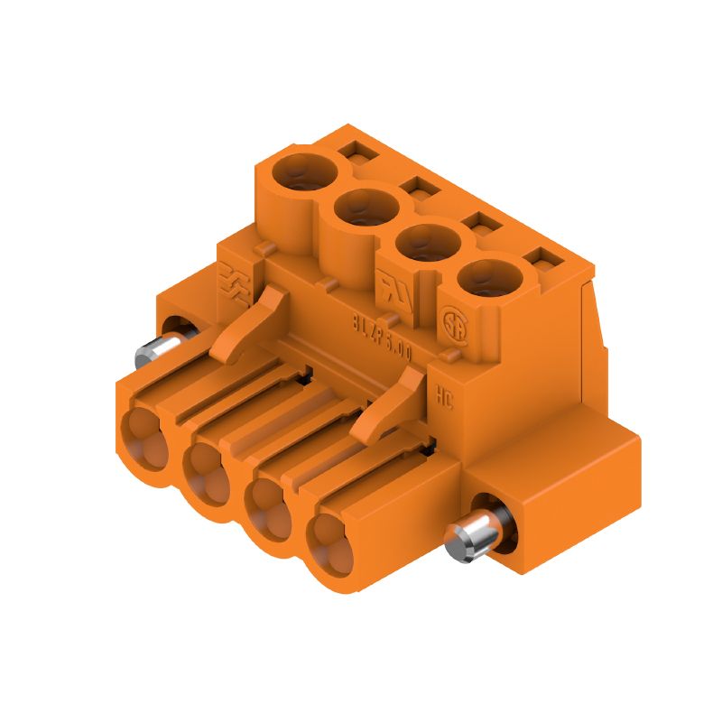 1955780000 - 5mm Pitch 4-Pole Female PCB Connector with Clamping Yoke  (Pack of 60)