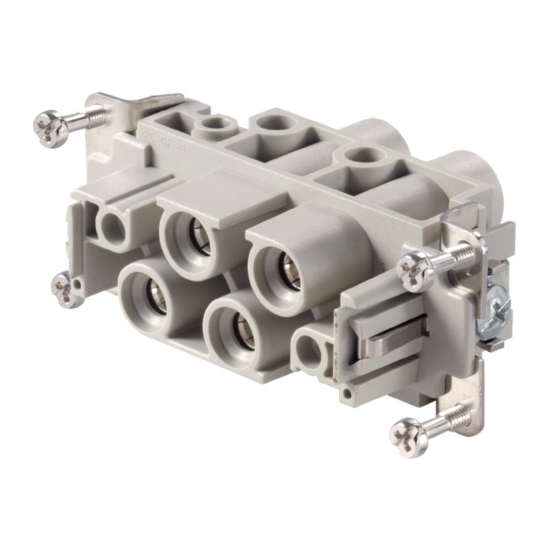 1023210000 - Durable 6-Pole Copper Connector, 80A, 84.5mm Deep