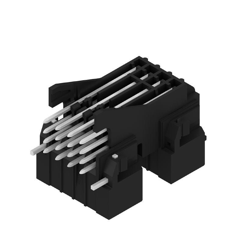 1357920000 - 3.50mm 16-Pole PCB Connector with Solder Flange, Black  (Pack of 20)