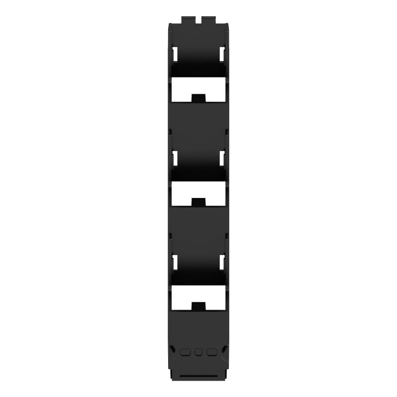 1254170000 - OMNIMATE Black Side Element, 17.5mm Width, Durable Plastic  (Pack of 12)