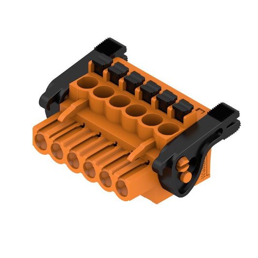 1980910000 - PCB 6-Pole Female Plug Connector, 5mm Pitch, 90-Degree Angle  (Pack of 42)
