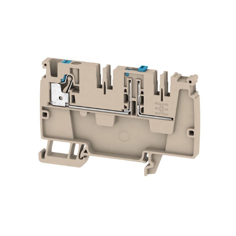2428980000 - Compact 4mm² Modular Terminal, 250V, Dark Beige  (Pack of 50)
