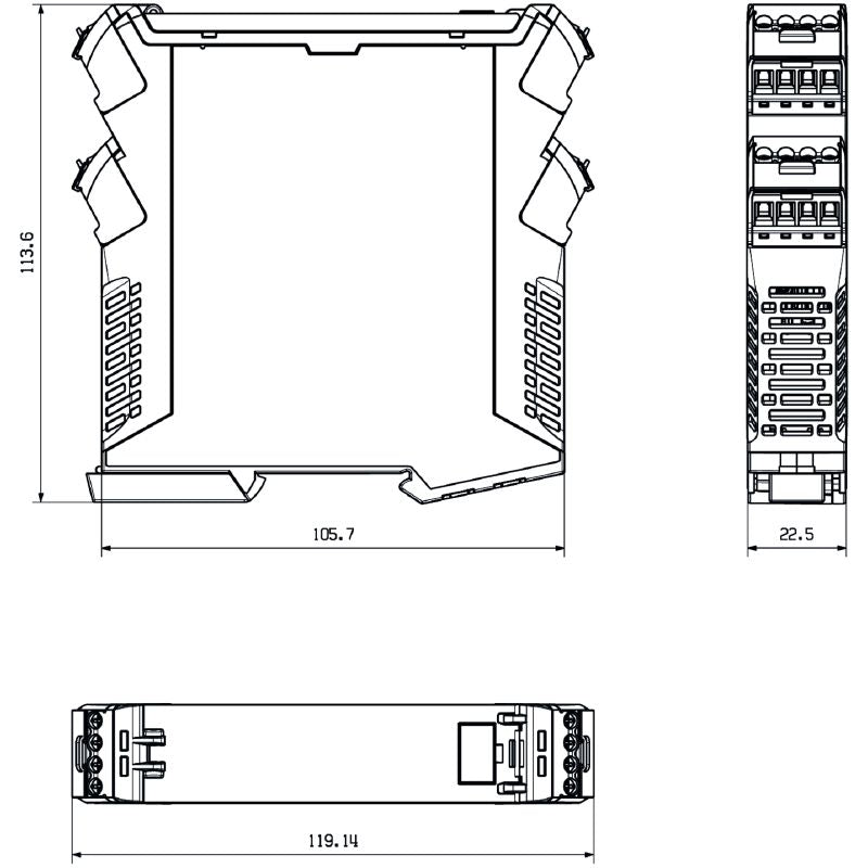 8965480000 - 2-Channel Signal Isolator for Hazardous Areas with Diagnostics