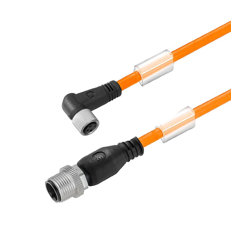 2812850150 - 1.5m M12 to M8 3-Pole Sensor Connection Line