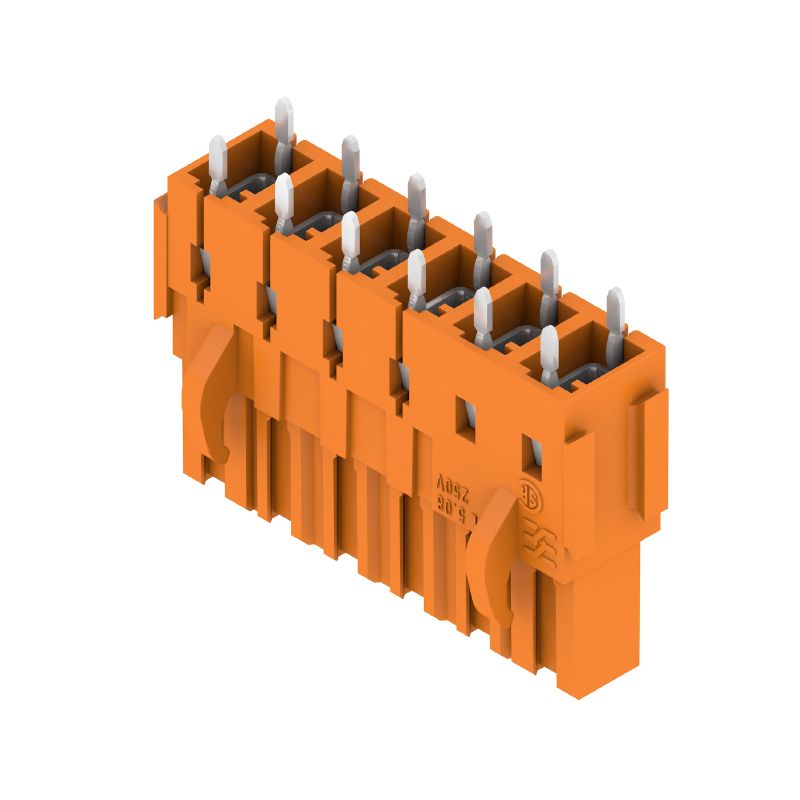 1682770000 - 5.08mm PCB Connector, 6 Poles, Orange, 180° Angle  (Pack of 54)