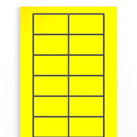 1686220000 - 35x60mm Yellow Self-Adhesive Device Markers, 400 Count  (Pack of 25)