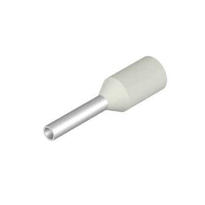 9019000000 - White 2.6mm Ferrule for 0.5mm² Wires, 12mm Long  (Pack of 500)