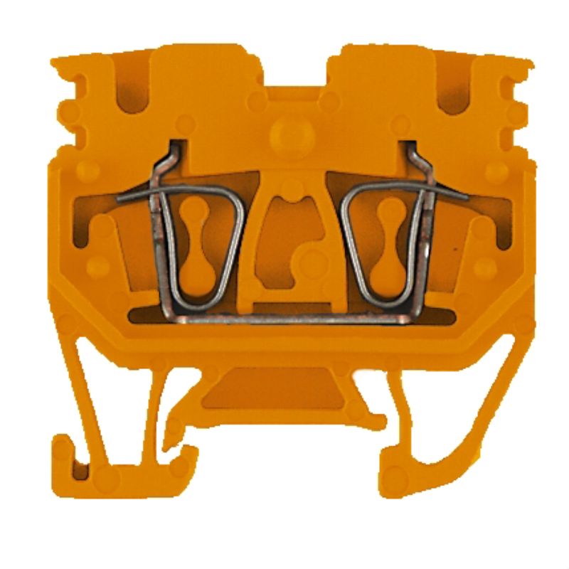 1712770000 - Orange Feed-Through Terminal, 2.5 mm², Tension-Clamp Connection  (Pack of 100)