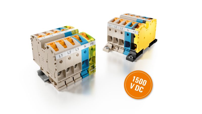 2551540000 - Dark Beige Feed-Through Terminal for 35 mm² Cables, 125 A