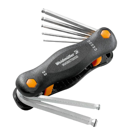 9008870000 - Versatile Allen Key Set with Ball Head, SW 2.0-8.0