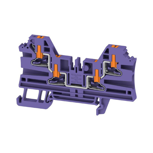 2847520000 - AL4C 2.5 VT Violet Terminal Block, 2.5mm², 24A Capacity  (Pack of 50)