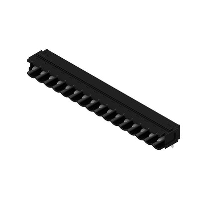 1603330000 - 5.00mm THT 16-Pole PCB Header Connector, Black Finish  (Pack of 50)