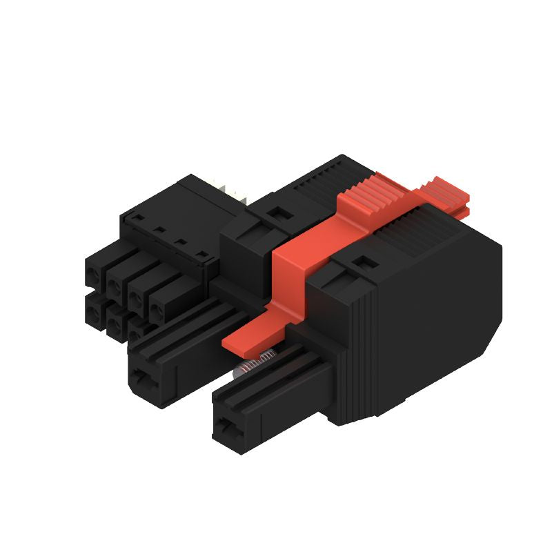 1157100000 - 2-Pole 7.62mm Female PCB Connector, 180° Angle, Push In  (Pack of 40)