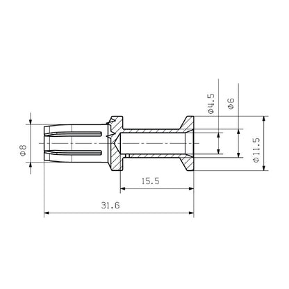 2668200000 - Reliable 6mm Copper Alloy Female Connector, 10mm² Wire Capacity  (Pack of 10)