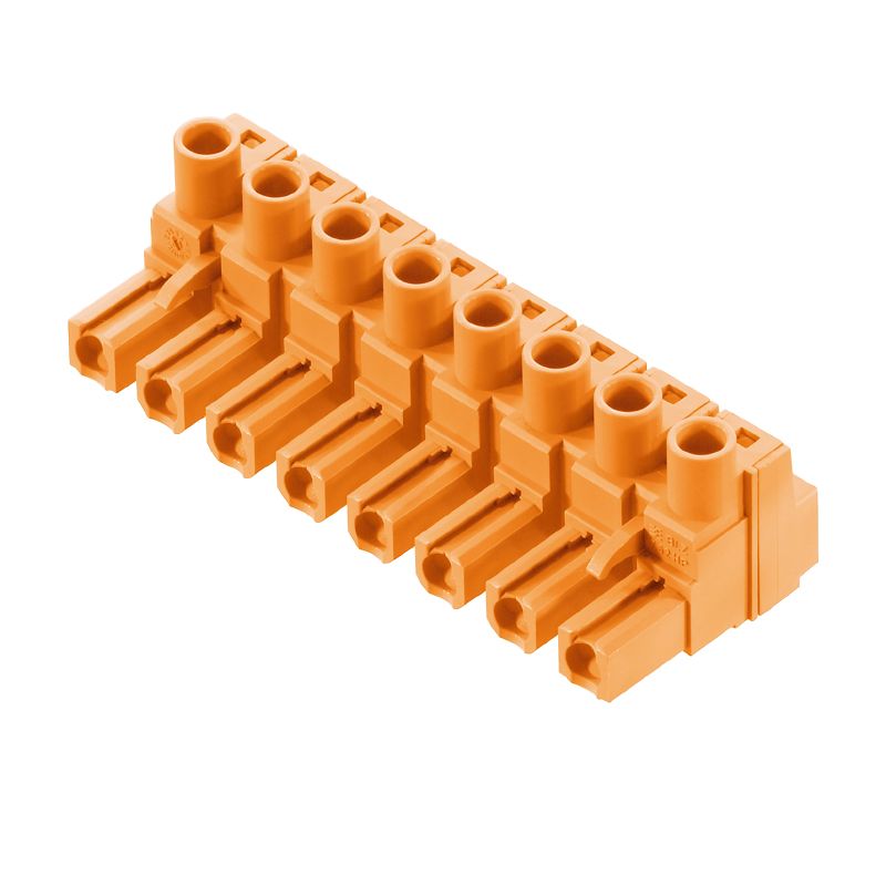 1980540000 - 8-Pole PCB Connector, 180° Angle, 4 mm² Clamping  (Pack of 25)