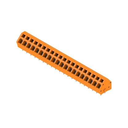 1960210000 - 5mm Tinned PCB Terminals, 20 Poles, 135° Angle, Orange  (Pack of 50)