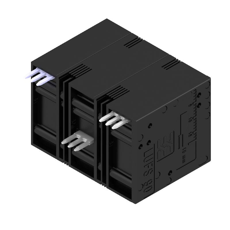 2500570000 - 15mm Black PCB Terminal, 3-Pole, 90° Orientation  (Pack of 30)